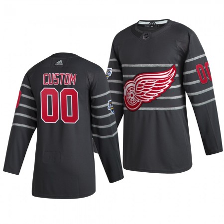 Detroit Red Wings Personalizado Grijs Adidas 2020 NHL All-Star Authentic Shirt - Mannen